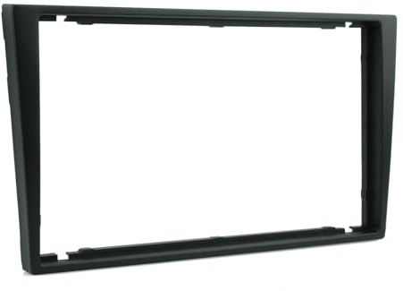 Motorguard Black 2 Double Din Stereo Radio Facia Fascia Panel Surround for Vauxhall Astra Corsa Vectra with Flat Dash panel