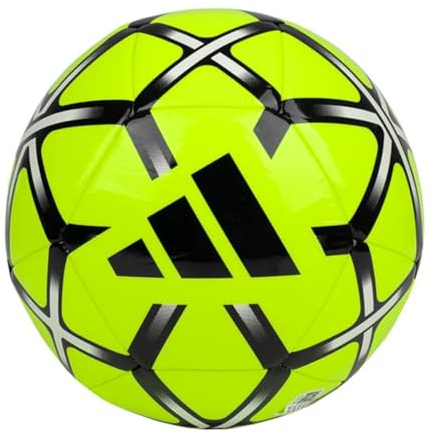 adidas Unisex Starlancer Club Ball, Lucid Lemon/Black, 4
