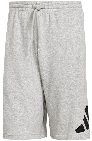 adidas Herren Essentials Big Logo French Terry Short, medium Grey Heather/Black, M