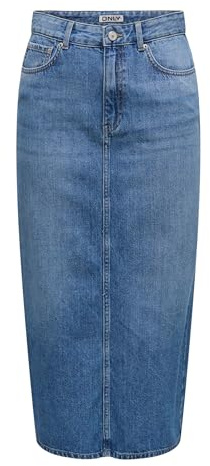 ONLY Female Jeansrock ONLLUMI Denim Midirock