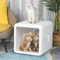 Secador automático para mascotas para gatos y perros pequeños, máquina secadora para gatos de secado 360 con temperatura ajustable y caja secadora para gatos ultra silenciosa y segura, 65L,220V