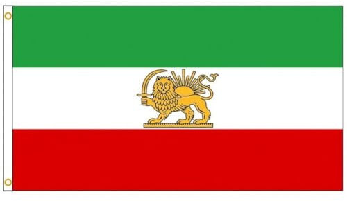 Iranische Flagge Aus Polyester, 90 X 150 cm, Iran-Flagge, Historische Persische Flaggen, Lebendige Farben Und Lichtbeständig – Nationalflaggen „löwe, Sonne, Iran“.