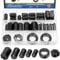GLARKS 32pcs Black Clip-on Ferrite Ring Core Set Includes 28pcs 3.5/5/7/9/13MM Inner Diameter Cable Clips RFI EMI Noise Suppressor Cable Clips 2pcs 42 x 24 x 16MM Toroid Cores 2pcs 15MM Ferrite Cores