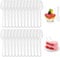 Cucharas de plástico, 1000 cucharas de postre reutilizables, mini cucharas de helado transparentes de 2.95 pulgadas, cucharas de postre pequeñas para postre, pasteles, pudín, mousse