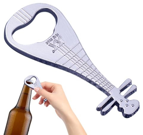 Guitar Bottle Opener, Pipa Shape Creative Music Beer Opener, Portable Beer Opener, Guitar Beer Cap Opener, Beer Cap Catcher, Pocket Beer Opener Tool for Soda, Kitchen Gadgets