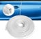 (white5M) Car Door Edge Protector car door protectors Vehicle Rubber Edge Trim Seal Strip Fits U Shape Car Door Protector Edge Bendable & Adjustable Sizes 16.5FT(5M)