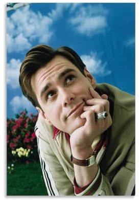 LOKJKOEQ Jim Carrey Poster Dekorative Malerei Leinwand Wandkunst Wohnzimmer Poster Schlafzimmer Malerei 12x18inch(30x45cm)
