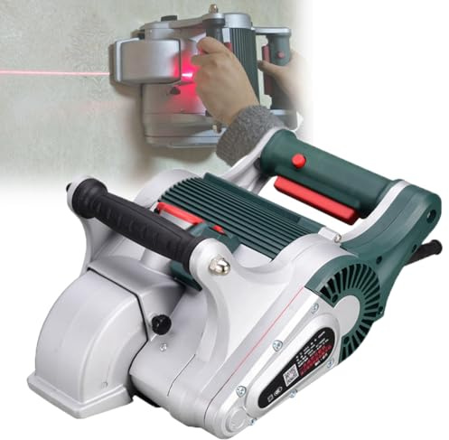 MiBoce Betonschneide-Schlitzmaschine, 4800 W Elektrische Mauernutfräse, Mit Infrarot-Visier, Geschwindigkeit 9000 U/min, 0–40 Mm Tiefe Einstellbar, Für Stein, Beton, Marmor, Granit
