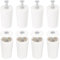 QUARKZMAN 8 Pcs Butée Volet Roulant 40mm Butée de Volet Roulant Bouchon d'Arrêt en Plastique avec Rondelles et Vis pour Volets Roulants Lames de Volets Roulants, Blanc