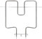 ensipart Oberhitze für Backofen kompatibel mit Ignis 488000525918 Heizelement oben mit SoftGrill kompatibel mit EGO 20.40943.000 Backofenheizung 1400W kompatibel mit C00339901