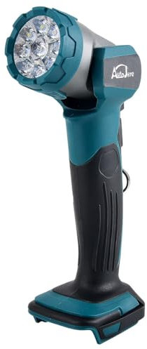 AUTOJARE LED Taschenlampe Kompatibel mit Makita 18V 30W Tragbarer Arbeitsleuchte mit Typ C und USB Aufladung 3000LM Akku-Lampe für Camping, Autoreparatur und Heimbeleuchtung (kein Akku)