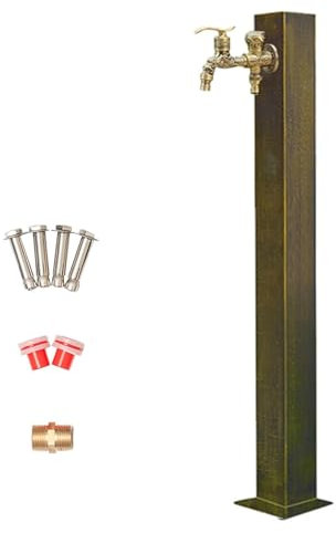 Colonne d'eau de jardin extérieure Colonne D'eau Verticale Carrée For Jardin, Support De Robinet Extérieur Antigel, Fontaine Décorative For Fontaine D'extérieur, For L'irrigation Et L'arrosage De La C