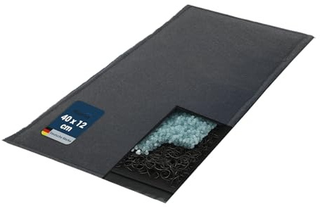 Maximex Wasserspeichermatte für Pflanzen, 2er Set, Wiederverwendbare Bewässerungsmatte, 5-lagig, für Blumenkästen, Balkonpflanzen und Pflanzenkübel, Filz, 40 x 12 cm