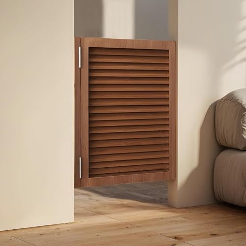 Porte Saloon Battante En Bois Pour Intérieur, Style Western,Porte De Séparation Pour Couloir, Escalier, Cuisine, Salle De Bain, Chambre, Balcon Brun-W60×H90cm(Porte simple)