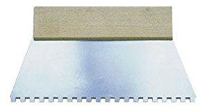 HUFA Kleberspachtel Stahl Holzgriff 180mm 10x10mm gezahnt