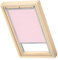 VELUX Original Dachfenster Verdunkelungsrollo für SK06, Rosa Sterne, mit Grauer Führungsschiene