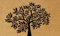 EHC Large Infinity Tree Patterned,Decorative, PVC Backed Heavy Duty Entrance Coir Mat, Natural & Black