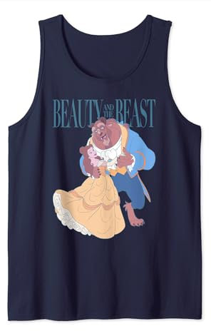 Disney Beauty And The Beast Belle And Beast Classic Portrait Tank Top