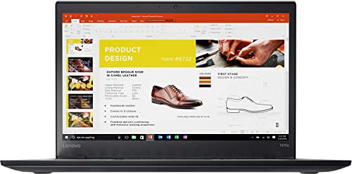Lenovo ThinkPad T470s 14 FHD Business Laptop, Intel Core i5-6300U, 2.4GHz Up to 3.0GHz, 8GB RAM, 256GB SSD, US Keyboard, Webcam, Windows 10 Pro (Renewed)