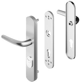 Disec ODA06245 Ensemble de sécurite blindé Blindomax Double béquille Clé i-Argent FF6-A0P54D1F F6