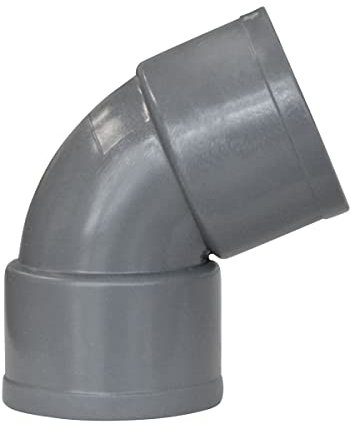 Jardibric - Coudes PVC 87°30 Femelle/Femelle (Ø40) - Raccords d'Évacuation Pratiques pour Connexions Fiables dans Vos Systèmes de Plomberie.