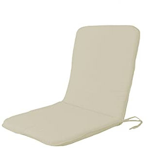 PARAMAISON Cuscino Coprisedia Giardino con Schienale Relax 90, Universale, con Laccetti ed Elastico, Imbottito 3cm, 45x90 cm