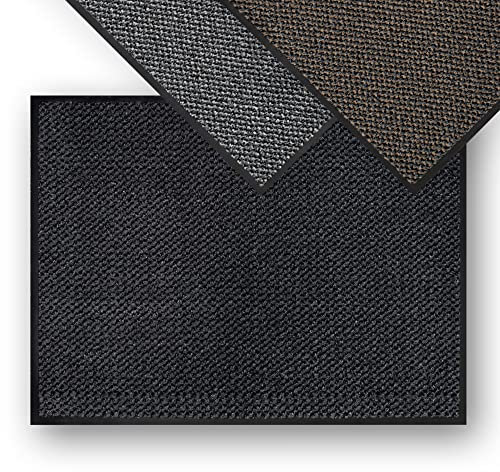 DILUMA | Fußmatte Lupo 60x80 cm ANTHRAZIT | Strapazierfähiger & Rutschfester Schmutzfänger | Schmutzfangmatte für Innen & Außen | Waschbar und Wasserdicht