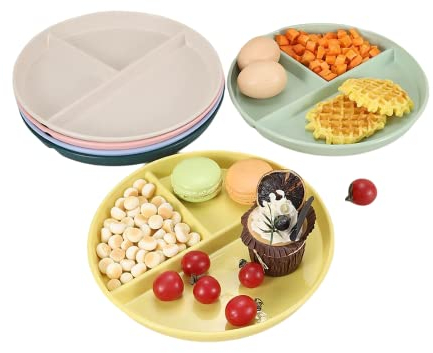 Fondueteller 2/6 Teiliges Set Fondue Teller Weiß mit 12 Fonduegabeln 22cm/8.7 inch