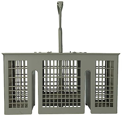 vhbw Cutlery Basket compatible with Bosch Classixx/Maxx Freedom Performance SRS43C12GB/27, SRS43C12GB/28 Dishwashers - With Handle, Grey