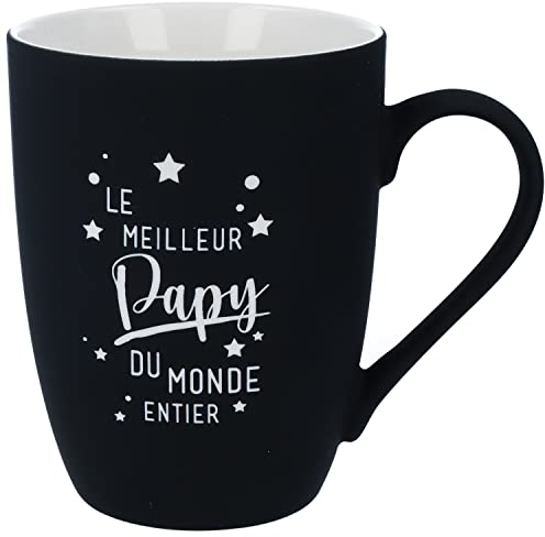SPRUCHREIF | Tasse Papy | Surface en silicone SOFT-TOUCH | Tasse avec gravure | Gravé des deux côtés | Cadeau grand- père | Cadeau Meilleur Papy | Fête des Pères | Cadeau pour les hommes
