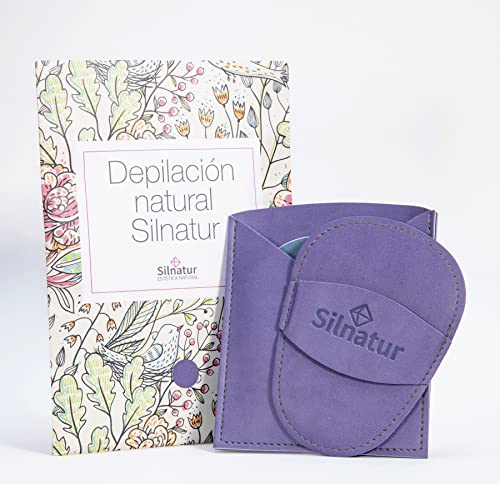 Manopla de Depilación Silnatur | Color Lila | Incluye 12 Discos de Recambio | Silnatur, la depilación diferente: sana, sencilla e indolora