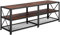 TecTake Meuble Bas Chicago 141x41.5x50.5cm Buffet de télévision Style Industriel diverses Couleurs (Bois foncé Industriel, 141 cm)