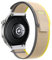 ZoRoll 22mm Correa para Huawei Watch GT 5 46mm/GT 5 Pro/GT 4/GT 3/GT 3 Pro, Elasticity Pulsera de Nailon con Velcro para Huawei Watch 5 46MM/4 Pro/4/Ultimate/Buds - Amarilla&Beis