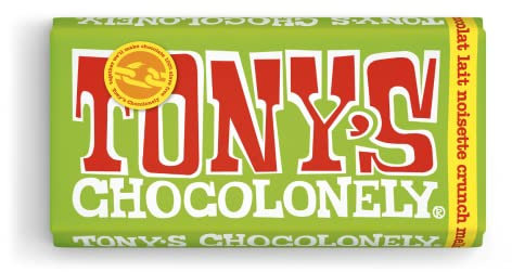 Tony's Chocolonely - Lait Noisettes Crunch - 15 pièces x 180 grammes - Commerce équitable et sans esclavage - Dégustez sans culpabilité