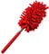Labstandard Plumeau Poussière Microfibre avec Tige télescopique pour éliminer la poussière et Les Taches sur Les fenêtres et Les Meubles Plumeau à Poussière Lavable avec Manche (Rouge)