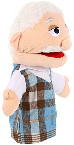 Toddmomy DIY Handpuppe Opa 1Pc Handpuppen Mit Beweglichem Mund Familienhandpuppe Plüschhandpuppe Für Kinder Geschichtenerzählen Rollenspiel (1) Bauchrednerpuppe Erwachsene Fingerpuppen