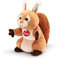 Trudi Puppets 29625 Plüsch Handpuppe Eichhörnchen 15 x 27 x 19 cm (S), Stofftier aus hochwertigen Materialien, liebevolle Details, flauschig und soft, waschbar, Kuscheltier und Puppe für Kinder, Braun