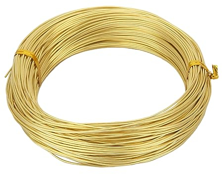 ZDLSDL Filo di Ottone, Diametro 1 mm, Lunghezza 50 m