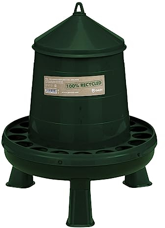 Nobby Geflügel Futterautomat Recycle mit Füßen Kunststoff 4 kg, Ø 33 x 37,5 cm