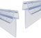 WITEN&NOCK Joints de douche - 2 x 60 cm - Avec lèvre extra allongée - 23 mm - Joint de rechange pour cabine de douche de 5 à 6 mm - Déflecteur d'eau - Profilés d'étanchéité pour porte de douche
