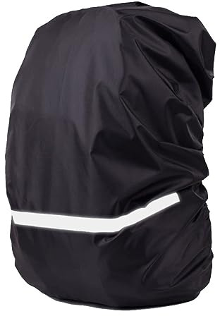 König Design Rucksack Regenschutz für 10–70 l: Schulranzen Regenschutz, reflektierende Rucksack Schutzhülle Wasserdicht Regenhülle Rucksack – ideal zum Wandern Camping Radfahren Reisen