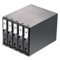 5 Bay Hard Drive Enclosure, 5 Bay HDD Enclosure for 3.5 SATA HDD/SSDs, Gaming-focused External Hard Drive Caddy with 80mm Fan, External Hard Drive Enclosure for Home & Office Storage