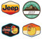 Jeep Aufkleber Duck Logos und Streifen und Off-Road Adventures Since 1941 Premium Vinyl (4 Stück)