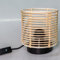Osasy Lampen-Sets Tischlampe Rattan Boho Nachttischlampe, Metall/Holz mit handgeflochtenen Weide Lampenschirmen(Glühbirne Nicht enthalten)