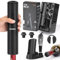 DUSSAL Electric Wine Opener Set, Automatic Wine Bottle Openers, 2-in-1 Aerator & Pourer, Foil Cutter, 2 Vacuum Stoppers, Charging Base, Easy Storage for Wine Lovers Gift Home Kitchen Party Bar