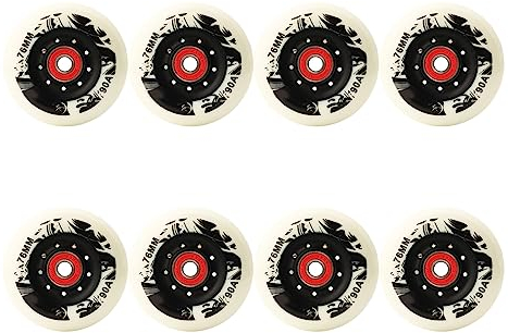 Skateboard-Rollen, Inline-Ersatzrollen, Inline-Hockey-Ersatzrollen, Inline-Rollen für den Außenbereich/Härte 90A, 8er-Pack