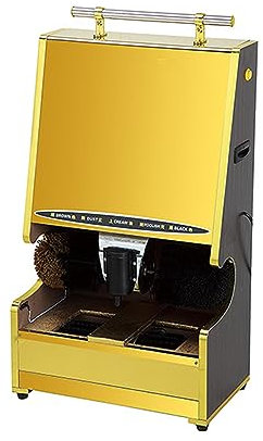 XNYXLPP Cireuse à Chaussures électrique, cireuse à Chaussures à Induction Automatique, cireuse à Chaussures électrique en Acier Inoxydable, Brosse à Chaussures électrique (B)