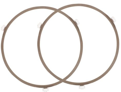 Amosfun De Base Giratoria Para Microondas 17,8 Cm Plástico Resistente Soporte Anillo Repuesto Microondas Uso Doméstico 2 Piezas