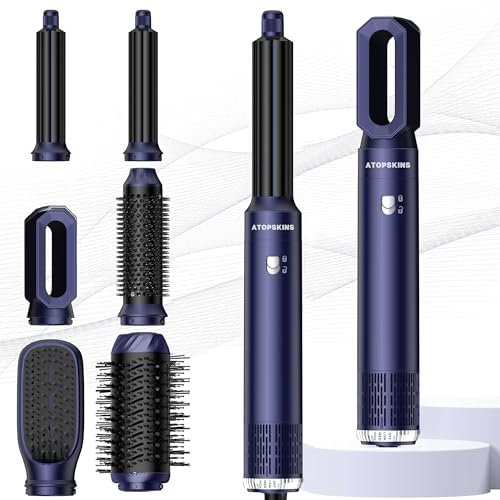 Atopskins Air styler 6 in 1 Haarstyler mit Hairstyler 200 Millions lonen Föhnbürste Warmluftbürste Haartrockner Lockenstab, Glättbürste, Air styler, Geben Sie dem Haar Volumen, Glätten, Locken