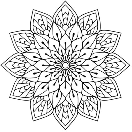 Volle Mandala Kunst Wandtattoos für Yoga Vinyl Wandaufkleber Home Interior Dekoration Schlafzimmer Kopfteil Aufkleber-XL-75x75cm-Black